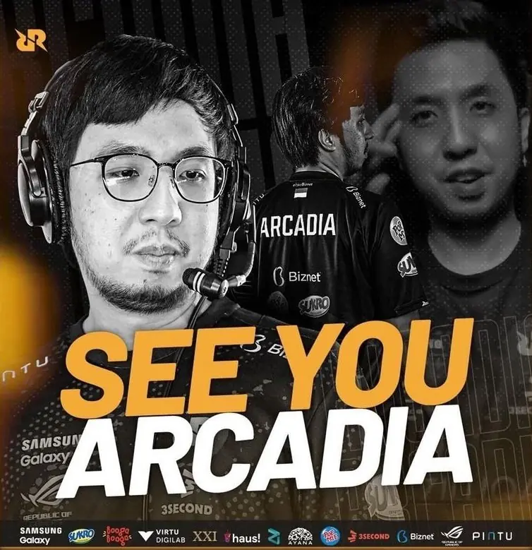 Kejutan, RRQ Pelatih PH Mereka Arcadia Berpisah