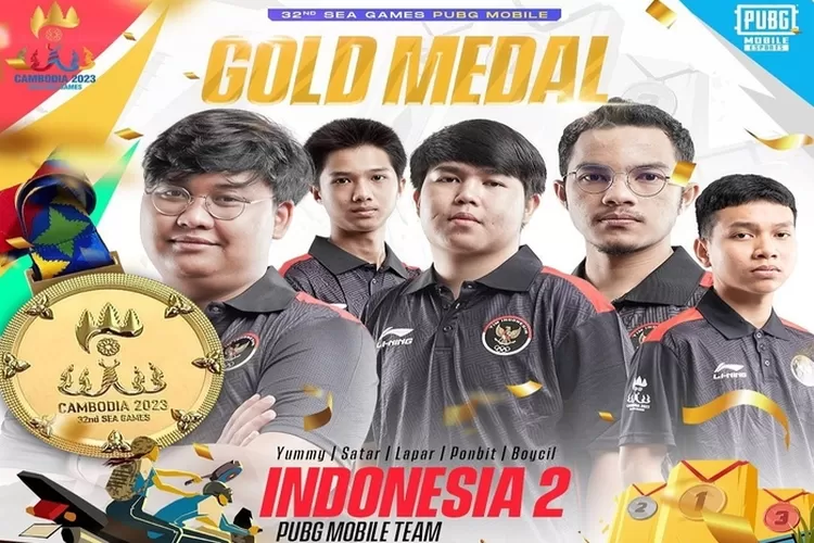 Timnas PUBG Mobile INA 2 Meraih Emas SEA Games 2023